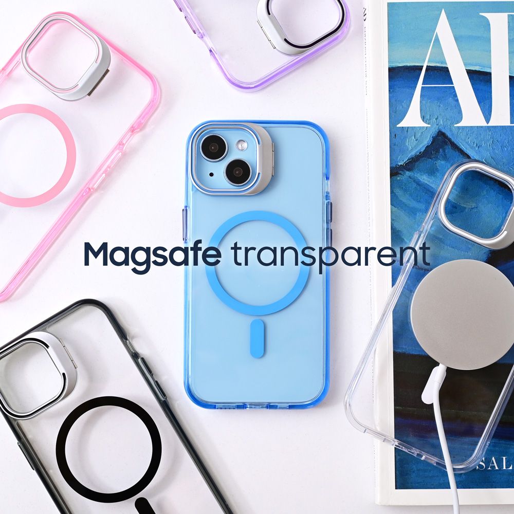 Maska za Apple iPhone 12 — Magsafe transparent, ljubicasta
