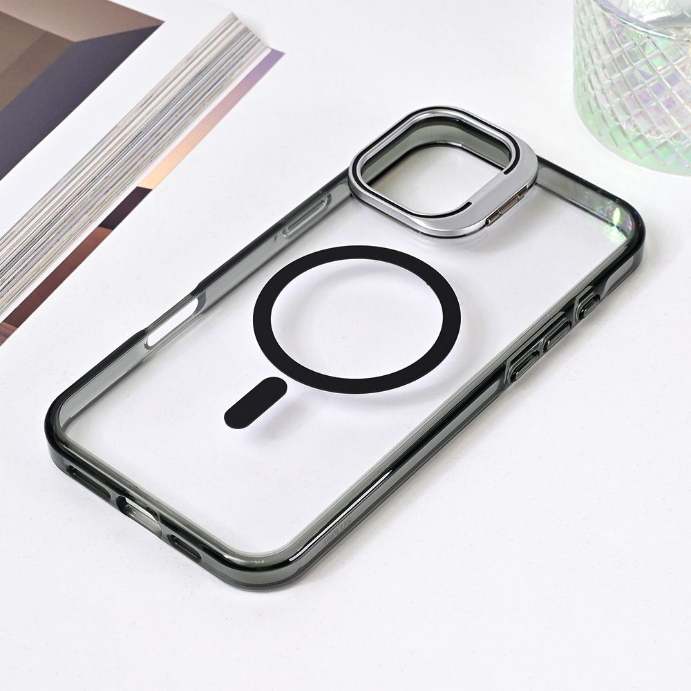 Maska za Apple iPhone 16 Plus — Magsafe transparent, crna