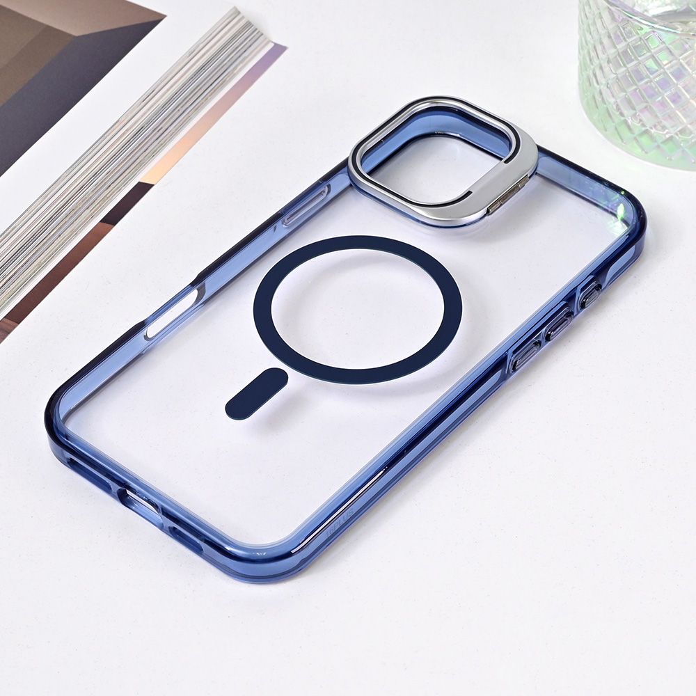 Maska za Apple iPhone 16 Plus — Magsafe transparent, plava