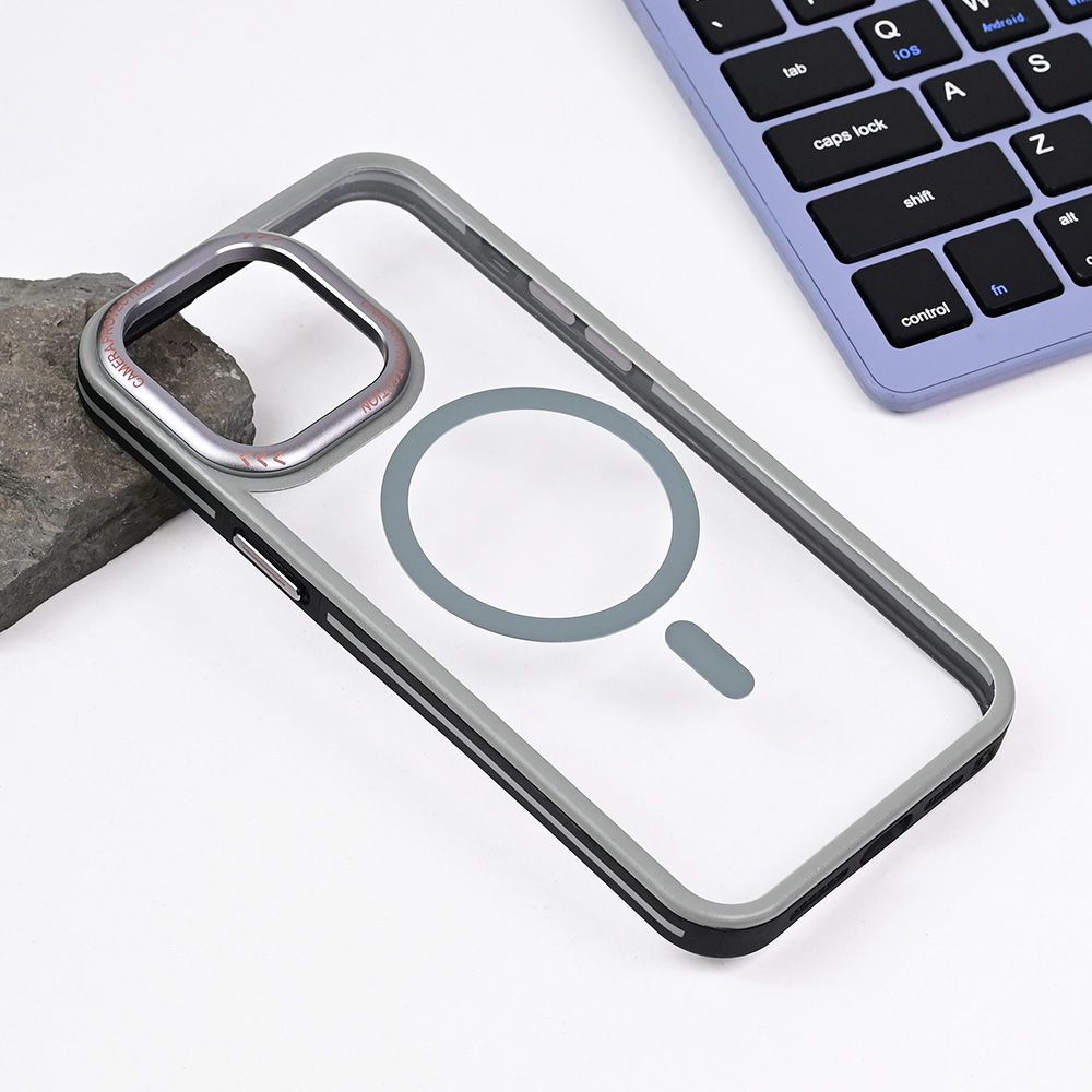 Maska za Apple iPhone 15 Pro Max — Magsafe Trendy, siva