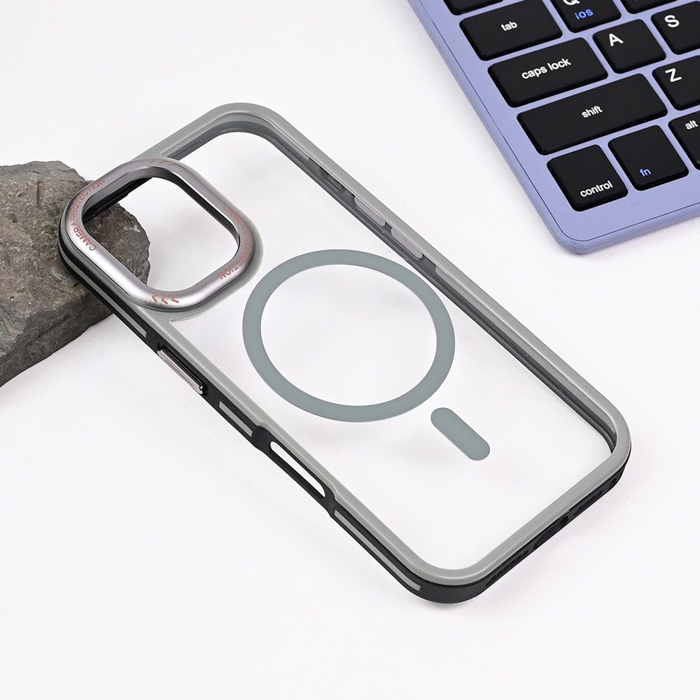 Maska za Apple iPhone 16 — Magsafe Trendy, siva