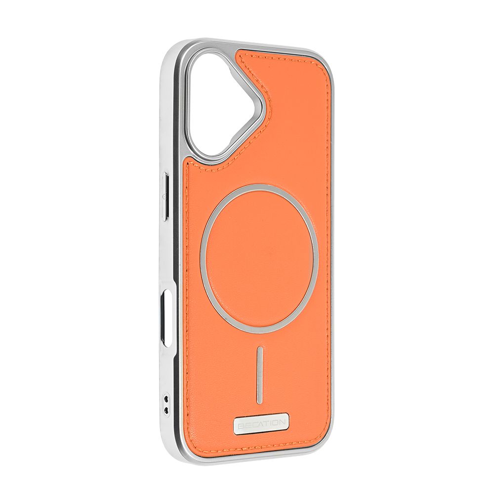 Maska za Apple iPhone 17 — Magsafe Urban Leather, narandzasta