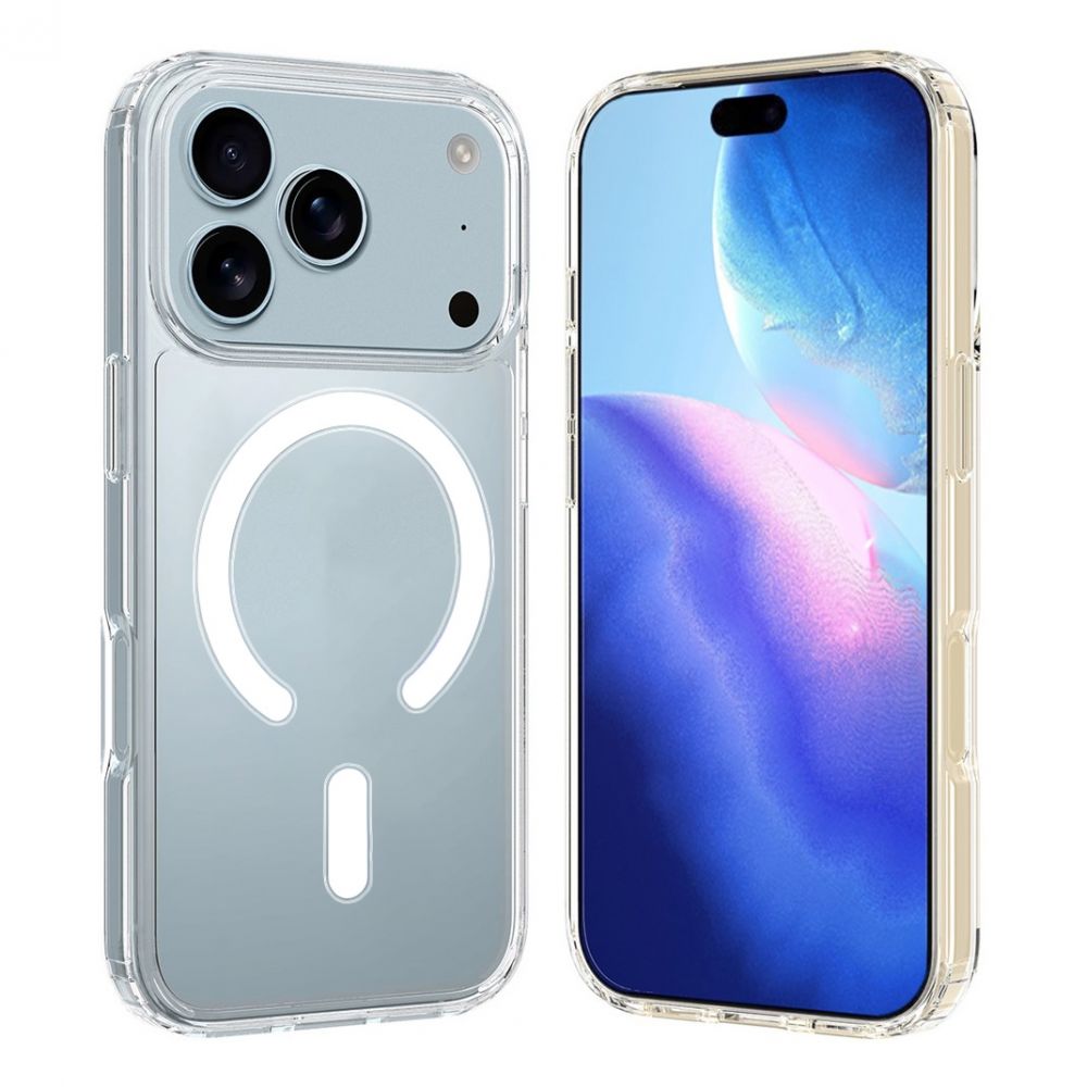 Maska za Apple iPhone 17 Pro Max — Magsafe, transparent
