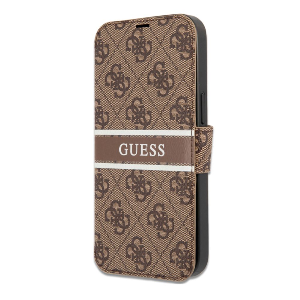 Maska za Apple iPhone 13 — Na preklop Guess Bk Pu 4G Stripe