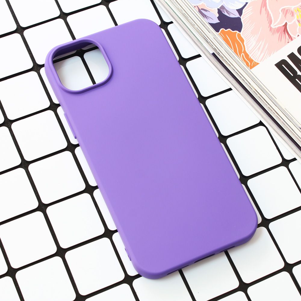 Maska za Apple iPhone 15 Plus — Nano Silikon, ljubicasta