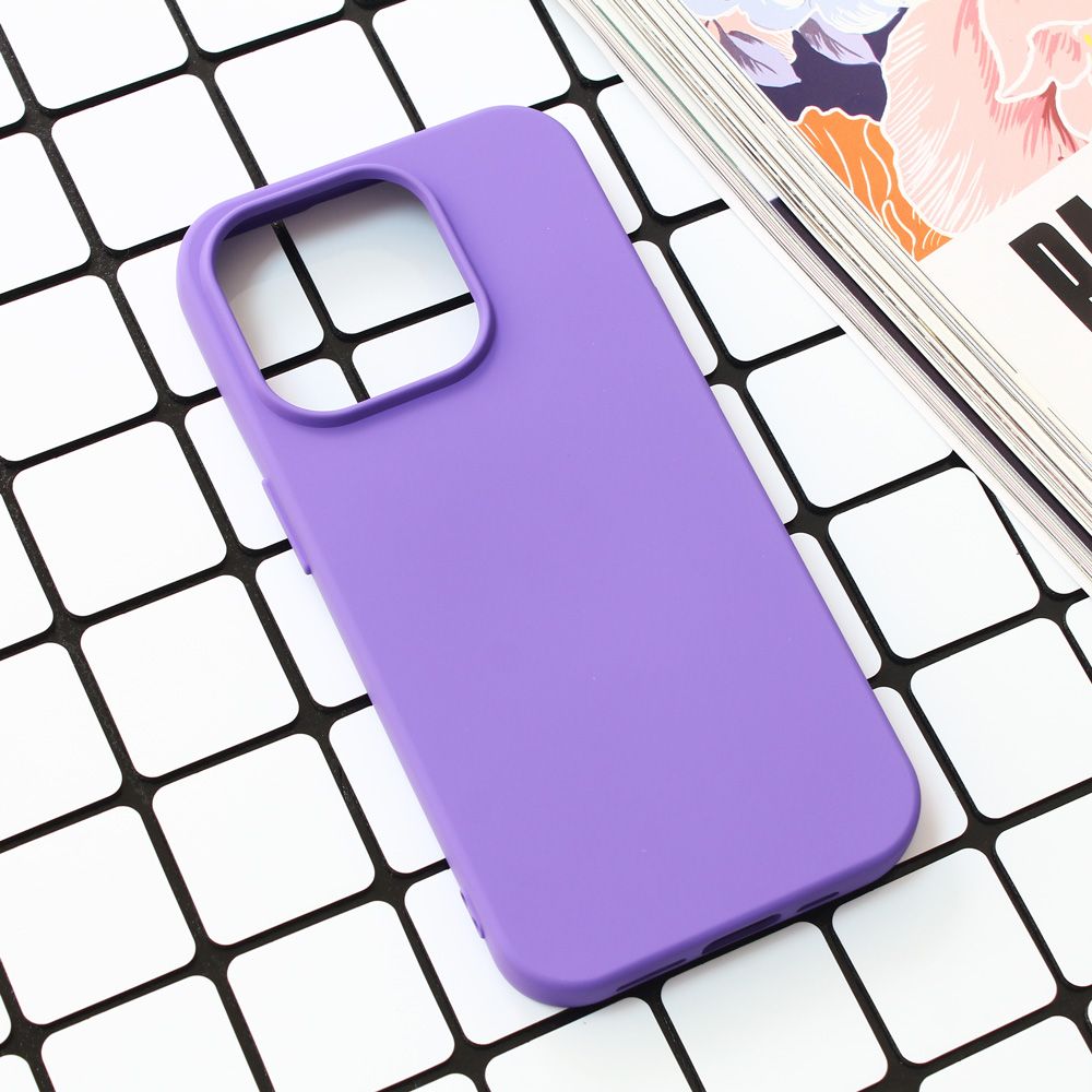 Maska za Apple iPhone 15 Pro — Nano Silikon, ljubicasta
