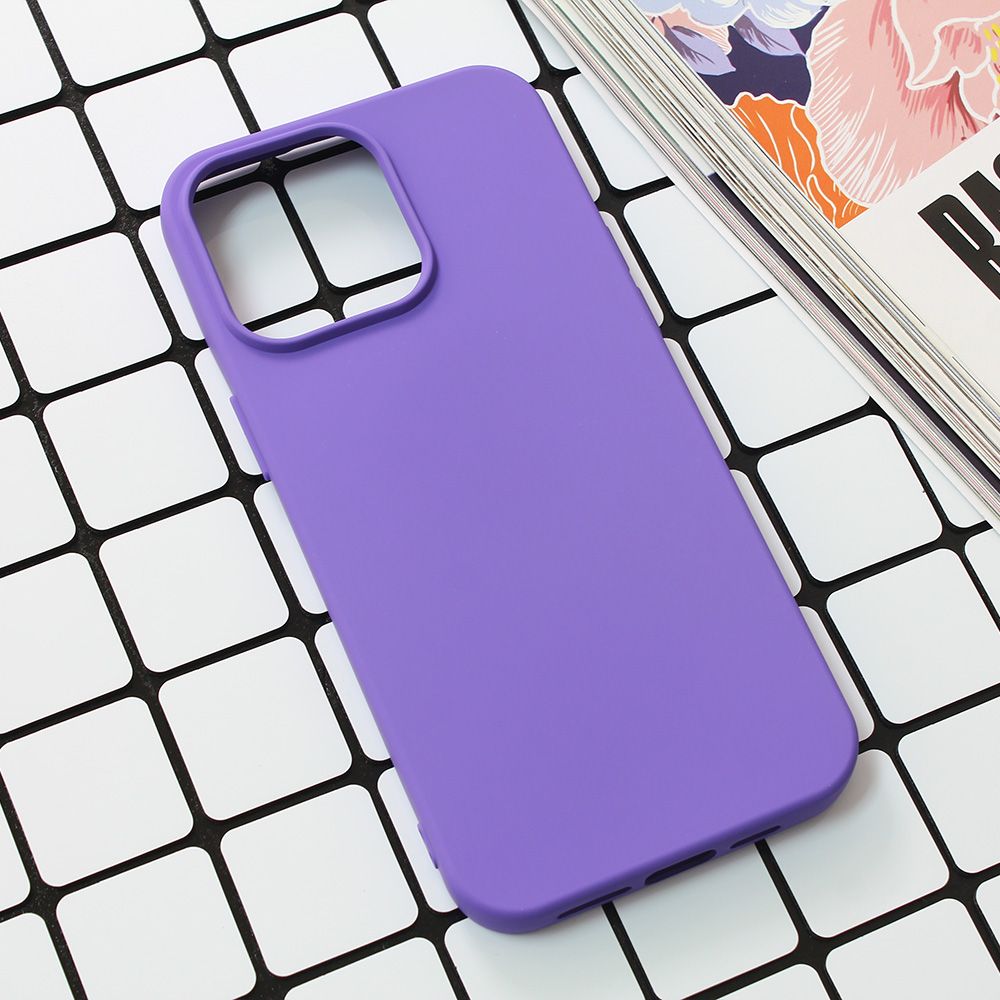 Maska za Apple iPhone 15 Pro Max — Nano Silikon, ljubicasta