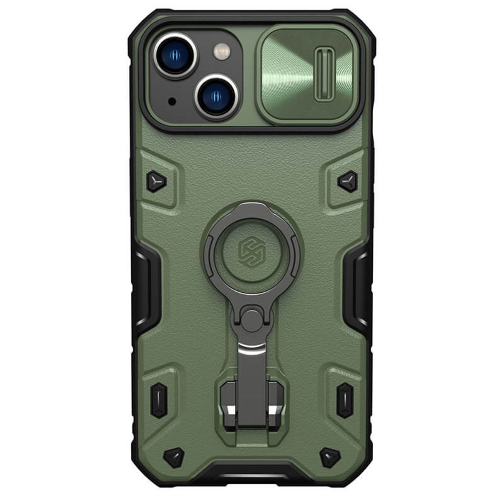 Maska za Apple iPhone 14 — Nillkin CamShield Armor Pro, zelena
