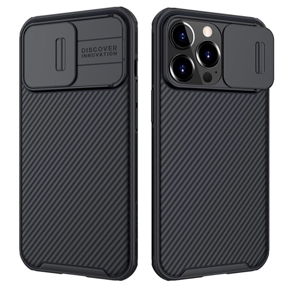 Maska za Apple iPhone 13 Pro — Nillkin CamShield, crna