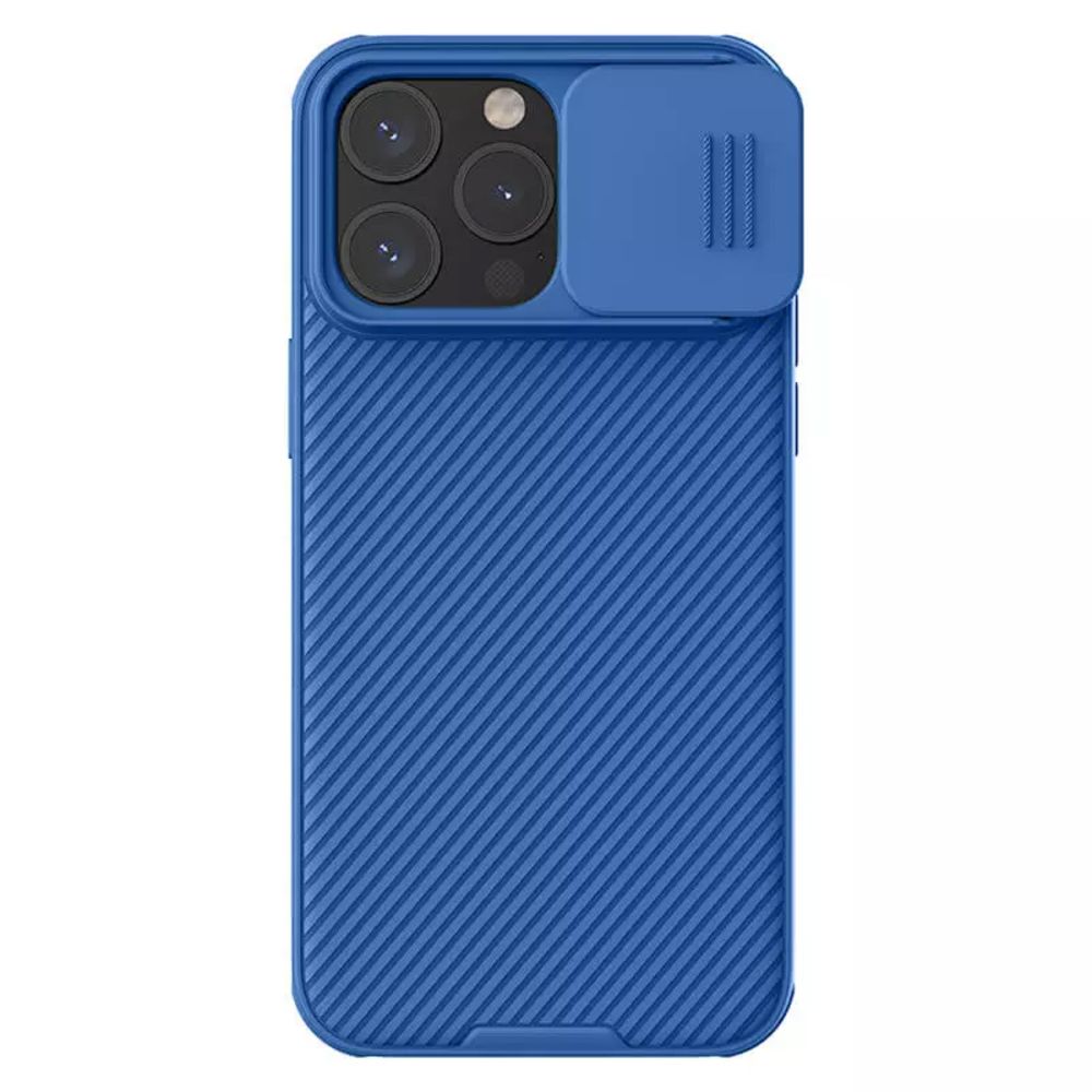 Maska za Apple iPhone 15 Pro — Nillkin CamShield, plava