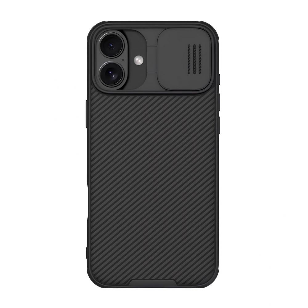 Maska za Apple iPhone 16 — Nillkin CamShield Pro, crna