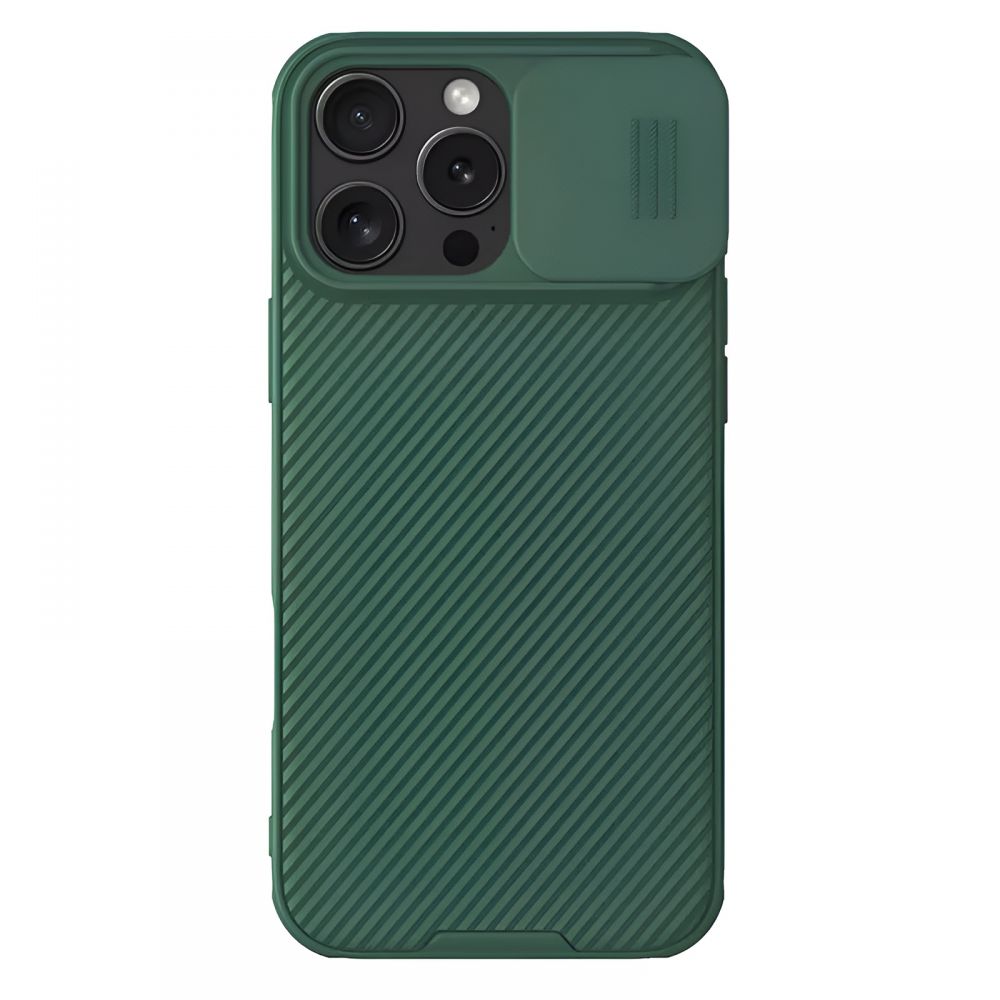 Maska za Apple iPhone 16 Pro — Nillkin CamShield, zelena
