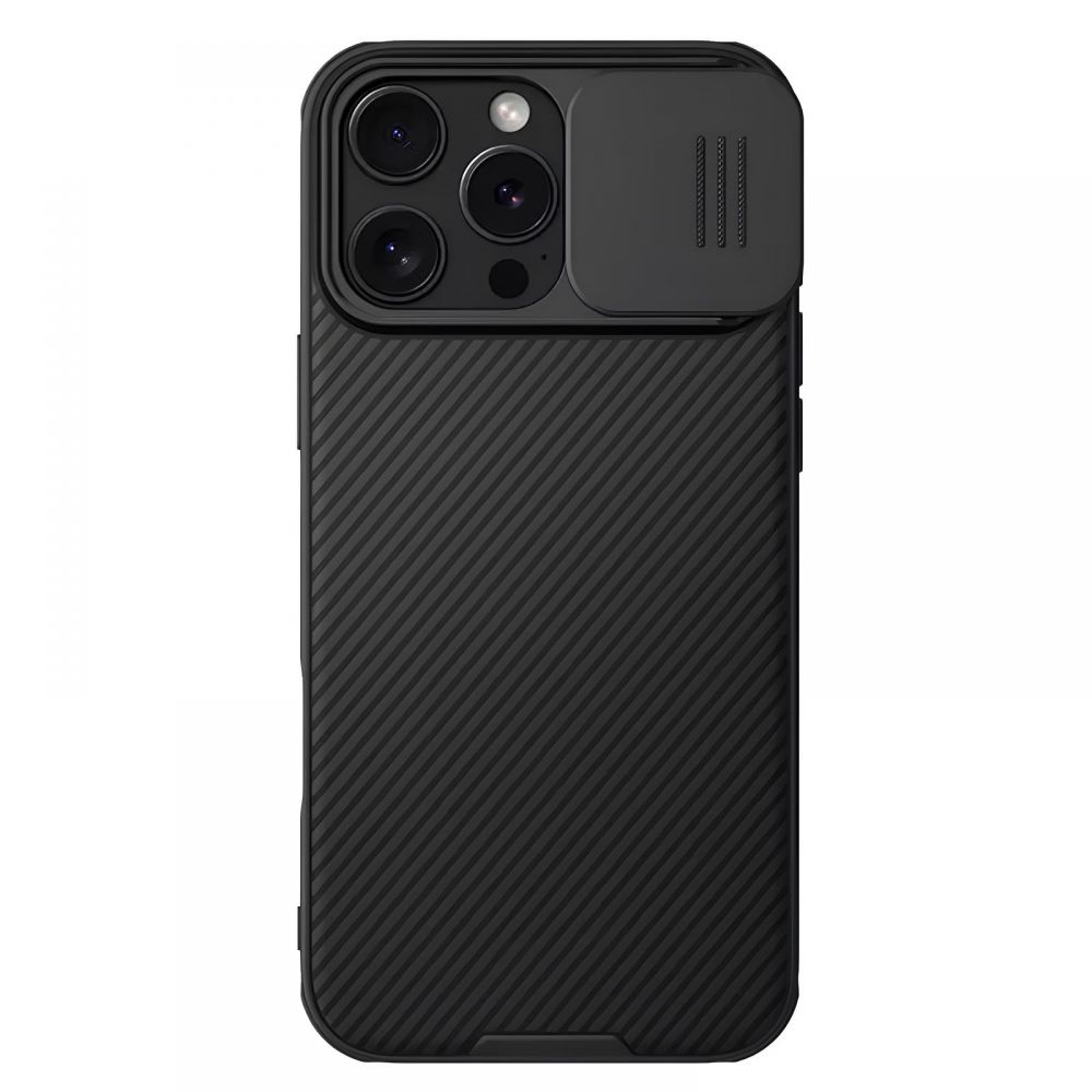 Maska za Apple iPhone 16 Pro Max — Nillkin CamShield, crna