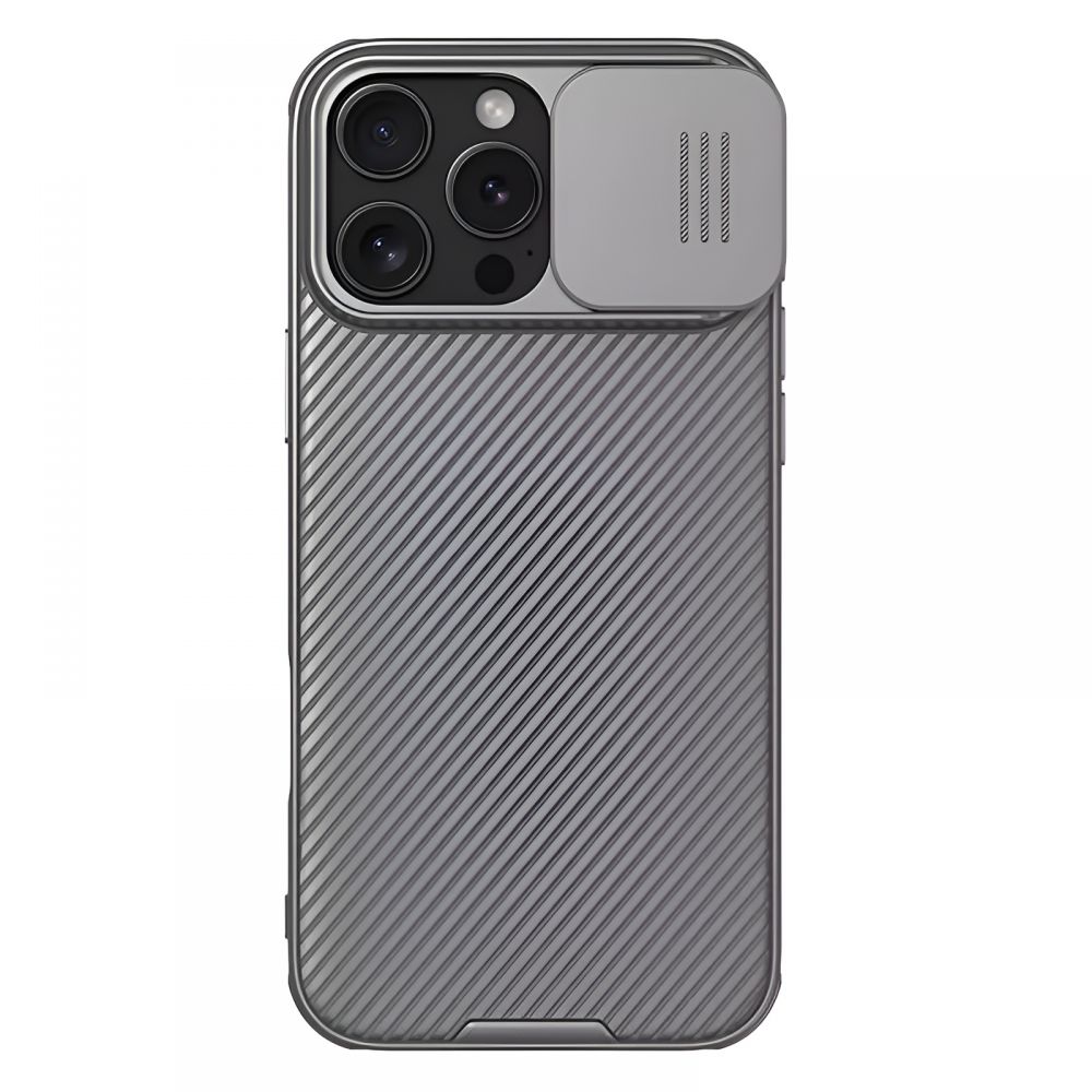 Maska za Apple iPhone 16 Pro Max — Nillkin CamShield, siva
