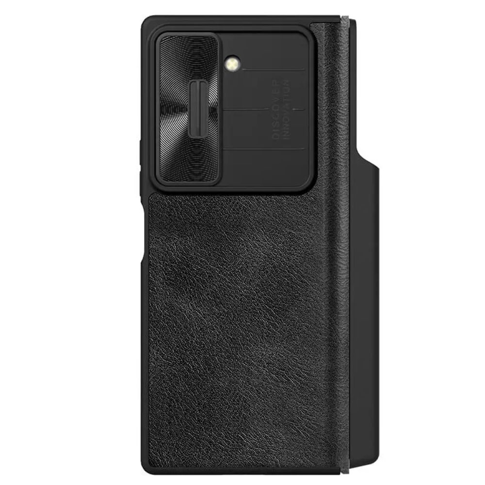 Maska za Samsung Galaxy Z Fold 6 — Nillkin Qin Pro Leather, crna