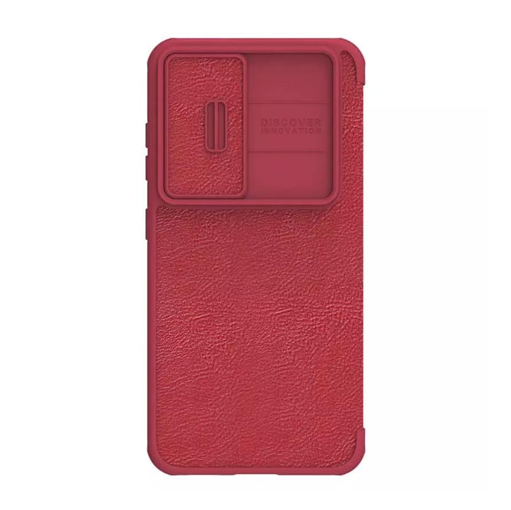 Maska za Samsung Galaxy S23 Plus — Nillkin Qin Pro Leather, crvena