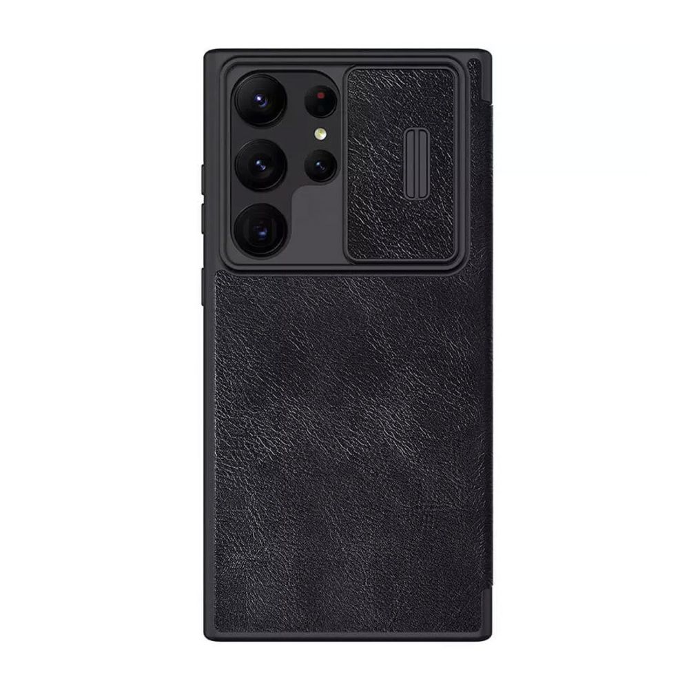 Maska za Samsung Galaxy S23 Ultra — Nillkin Qin Pro Leather, crna