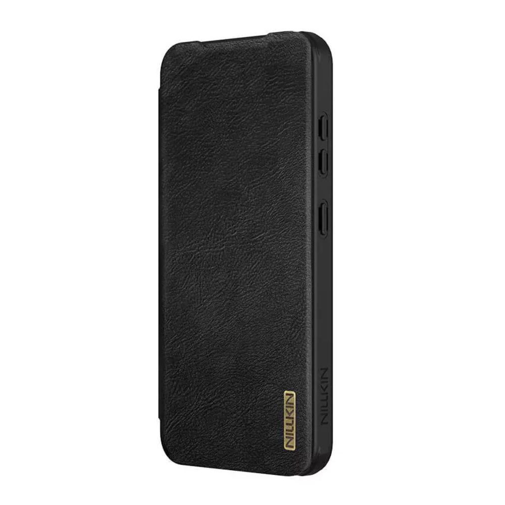Maska za Samsung Galaxy S25 Plus — Nillkin Qin Pro Leather, crna
