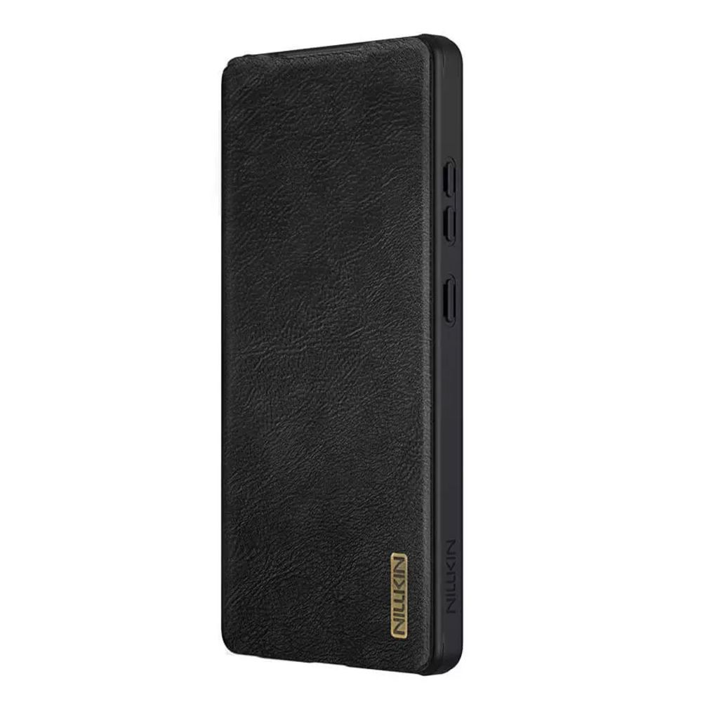 Maska za Samsung Galaxy S25 Ultra — Nillkin Qin Pro Leather, crna