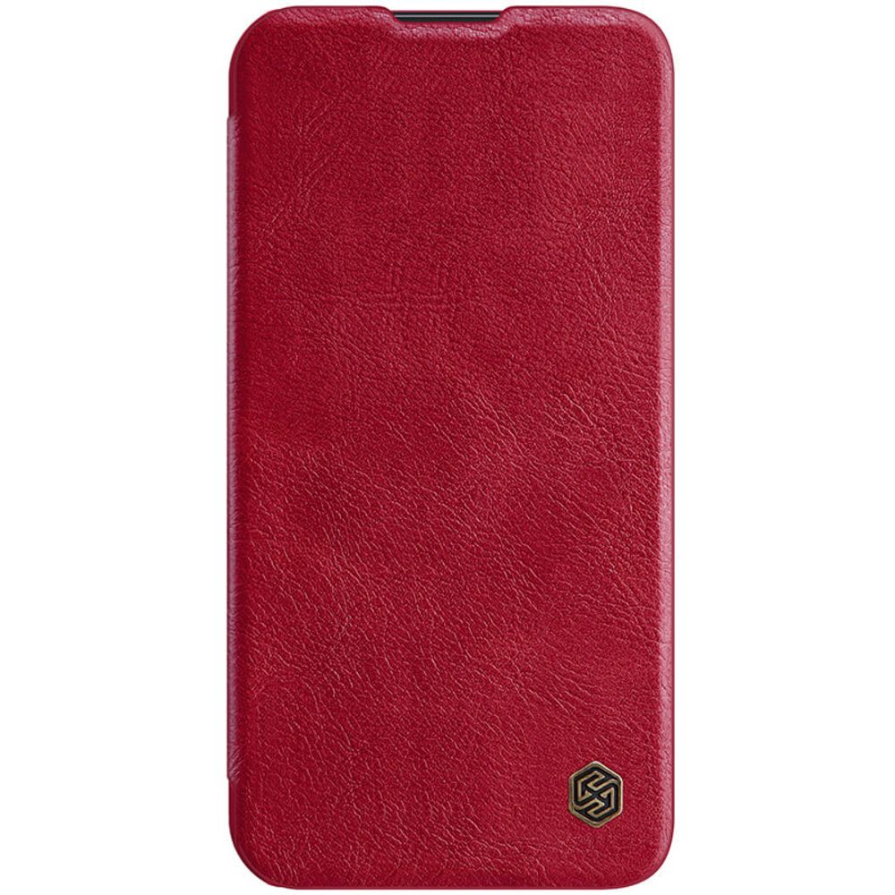 Maska za Apple iPhone 14 Plus — Nillkin Qin Pro, crvena