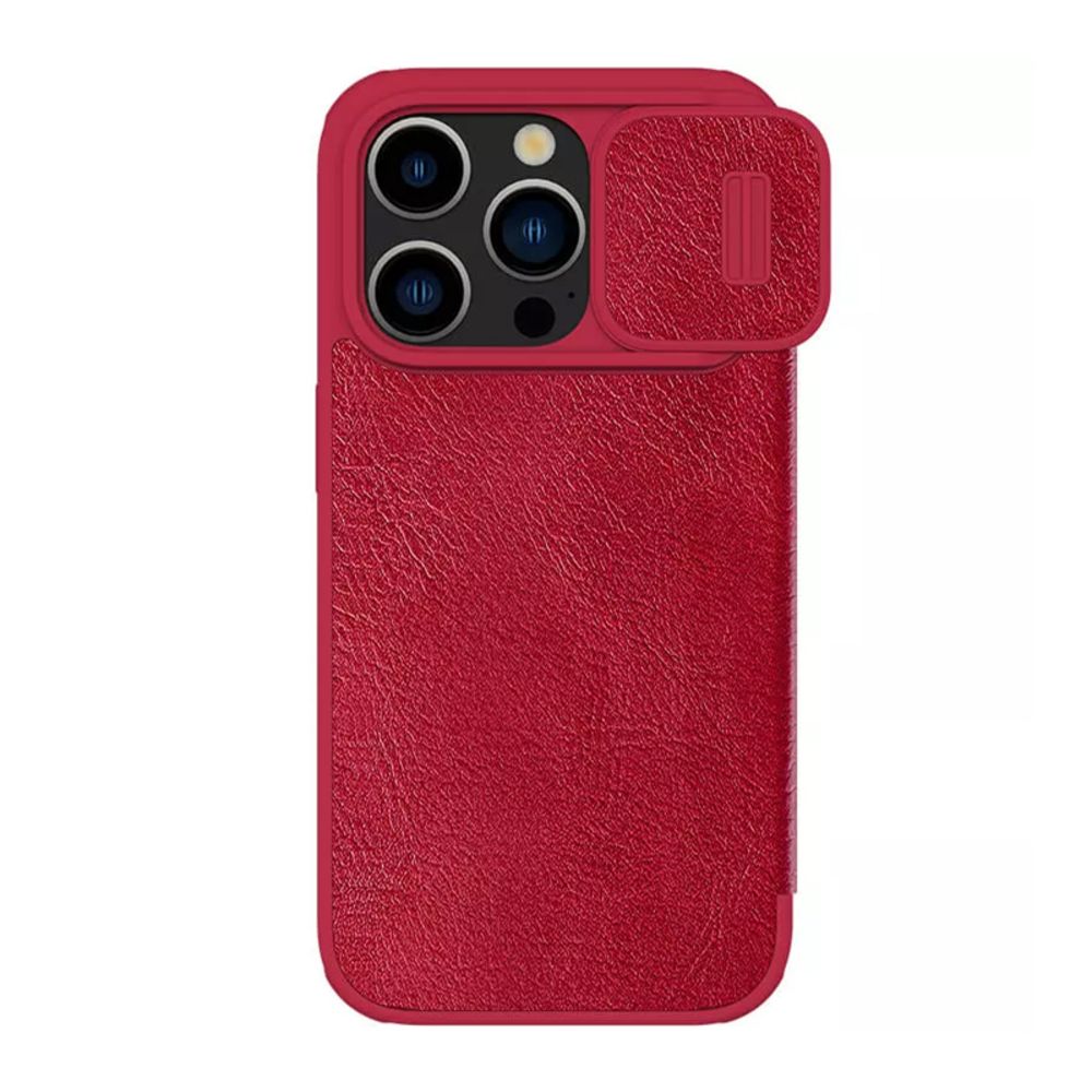 Maska za Apple iPhone 15 Pro — Nillkin Qin, crvena