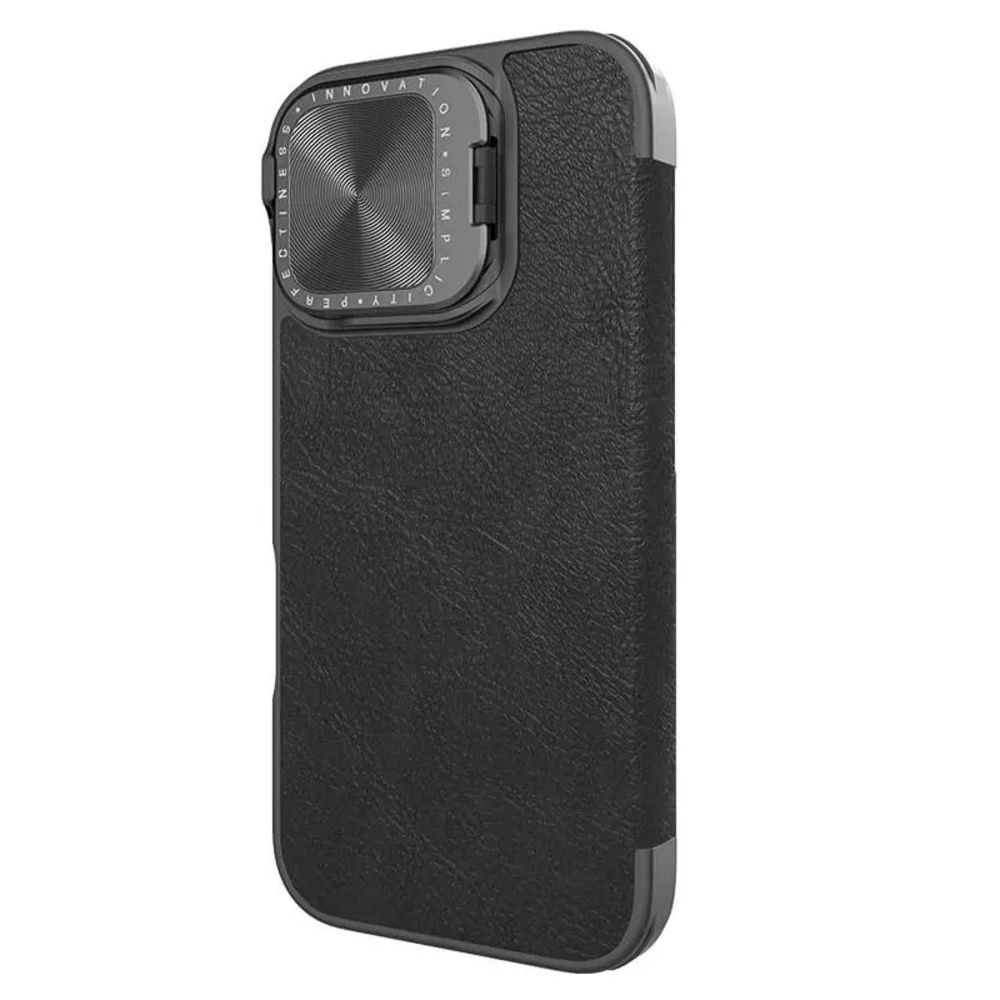 Maska za Apple iPhone 16 — Nillkin Qin Prop, crna