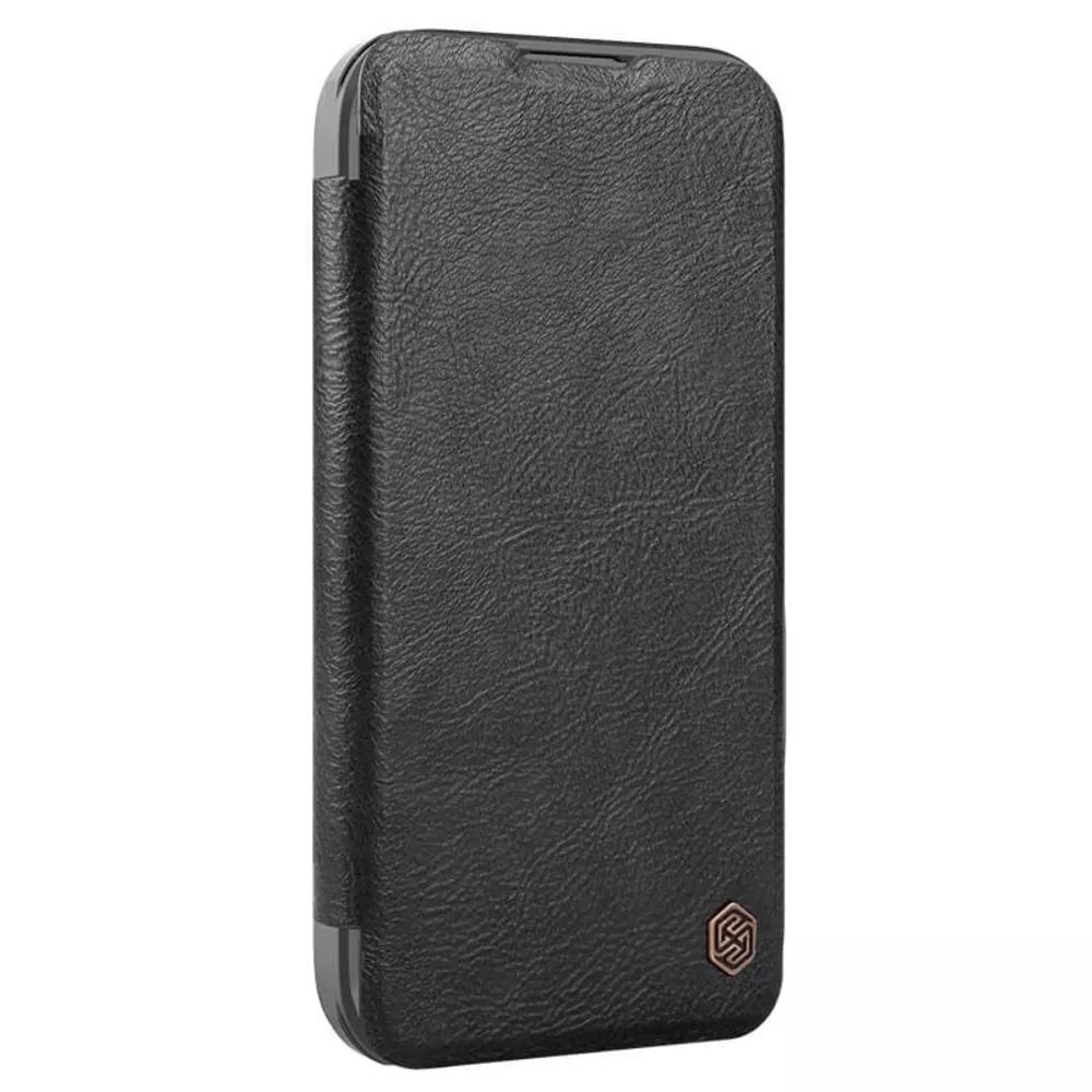 Maska za Apple iPhone 16 Pro — Nillkin Qin Prop, crna