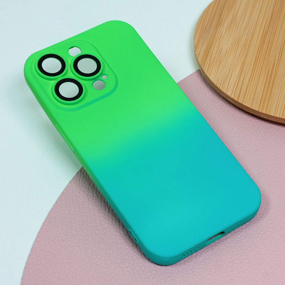 Maska za Apple iPhone 14 Pro — Rainbow Spring, svetlo plava