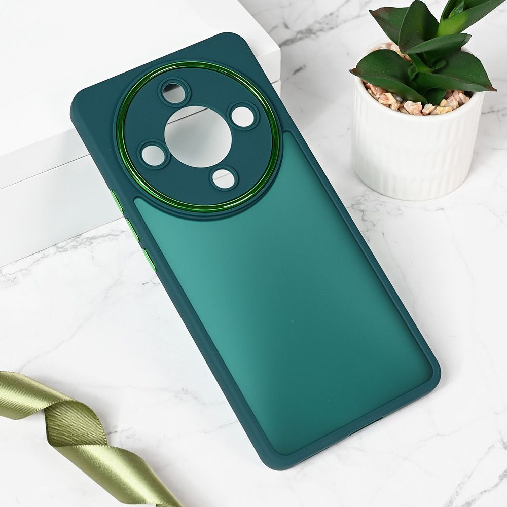 Maska za Honor Magic 6 Lite — Shining Camera, tamno zelena