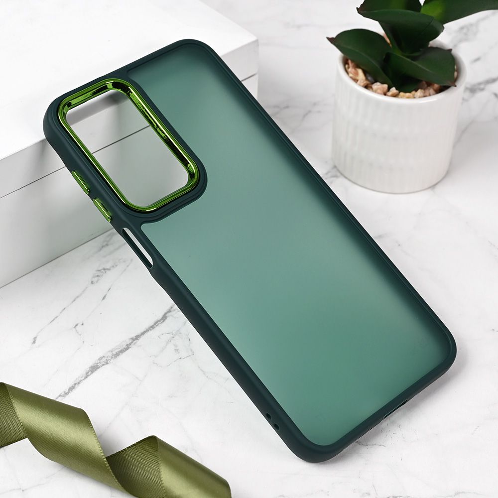 Maska za Samsung Galaxy A26 5G — Shining Camera, tamno zelena