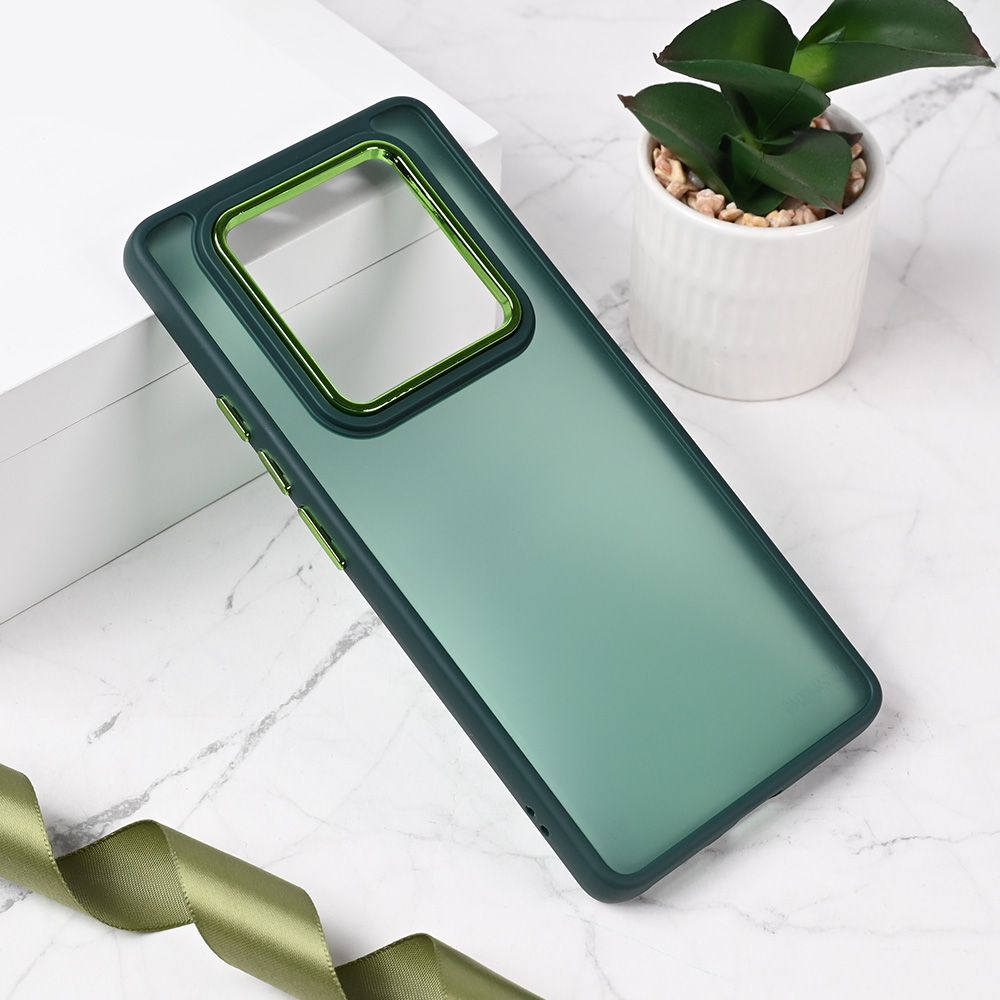 Maska za Samsung — Shining Camera, tamno zelena