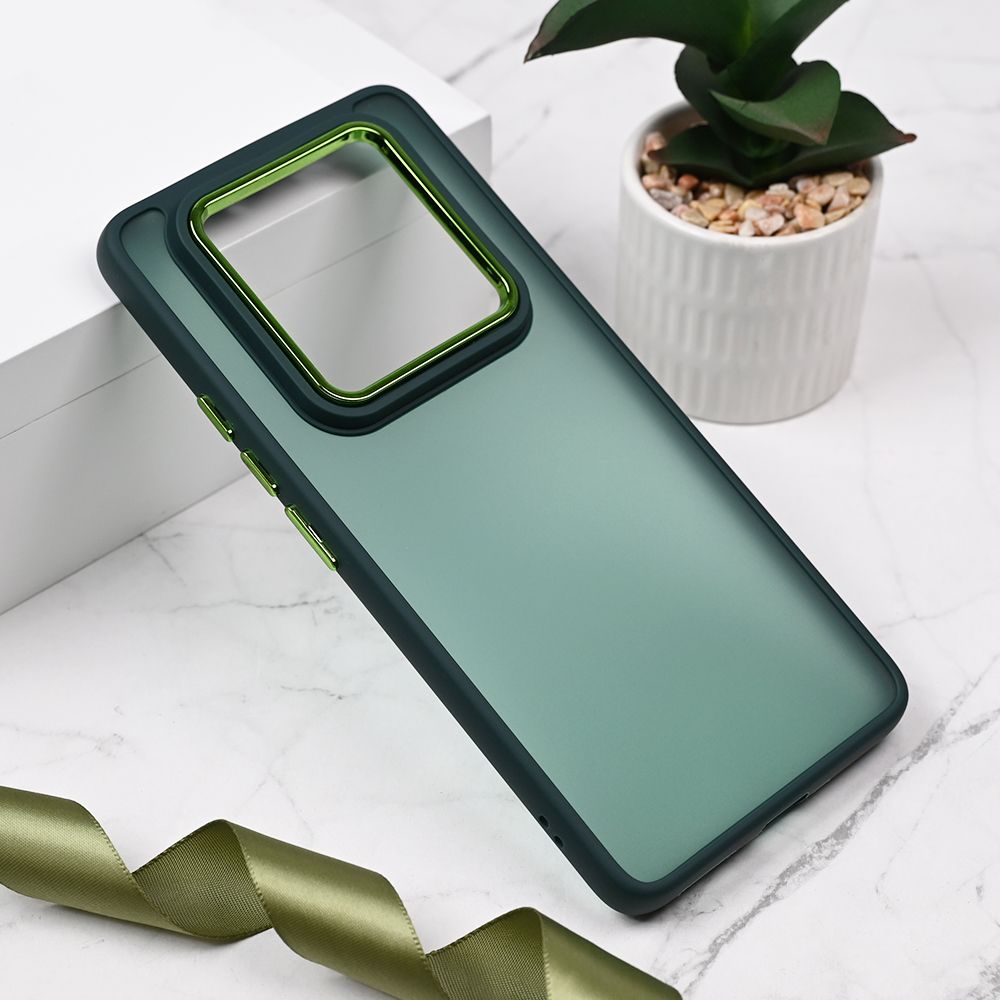 Maska za Samsung — Shining Camera, tamno zelena
