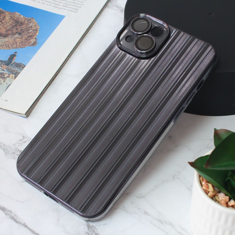 Maska za Apple iPhone 14 Plus — Shining Line, crna