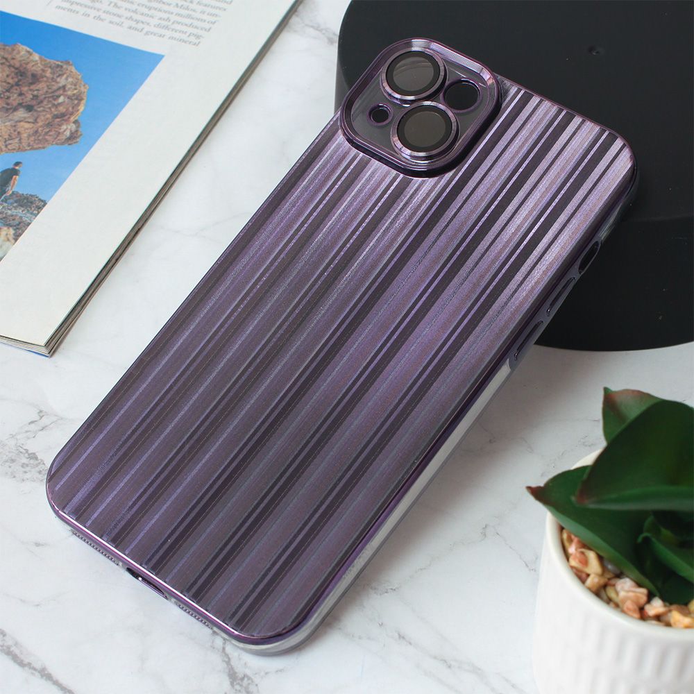 Maska za Apple iPhone 14 Plus — Shining Line, ljubicasta