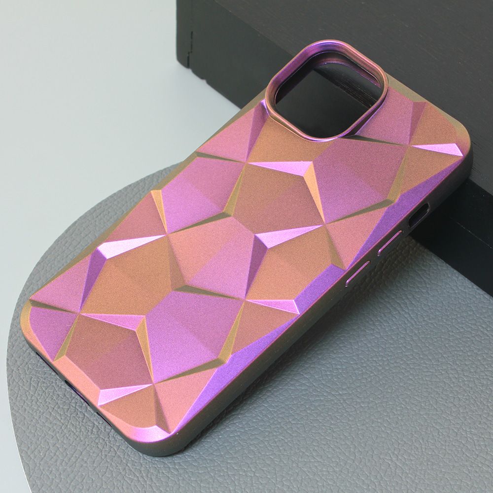 Maska za Apple iPhone 14 — Shiny Diamond, ljubicasta