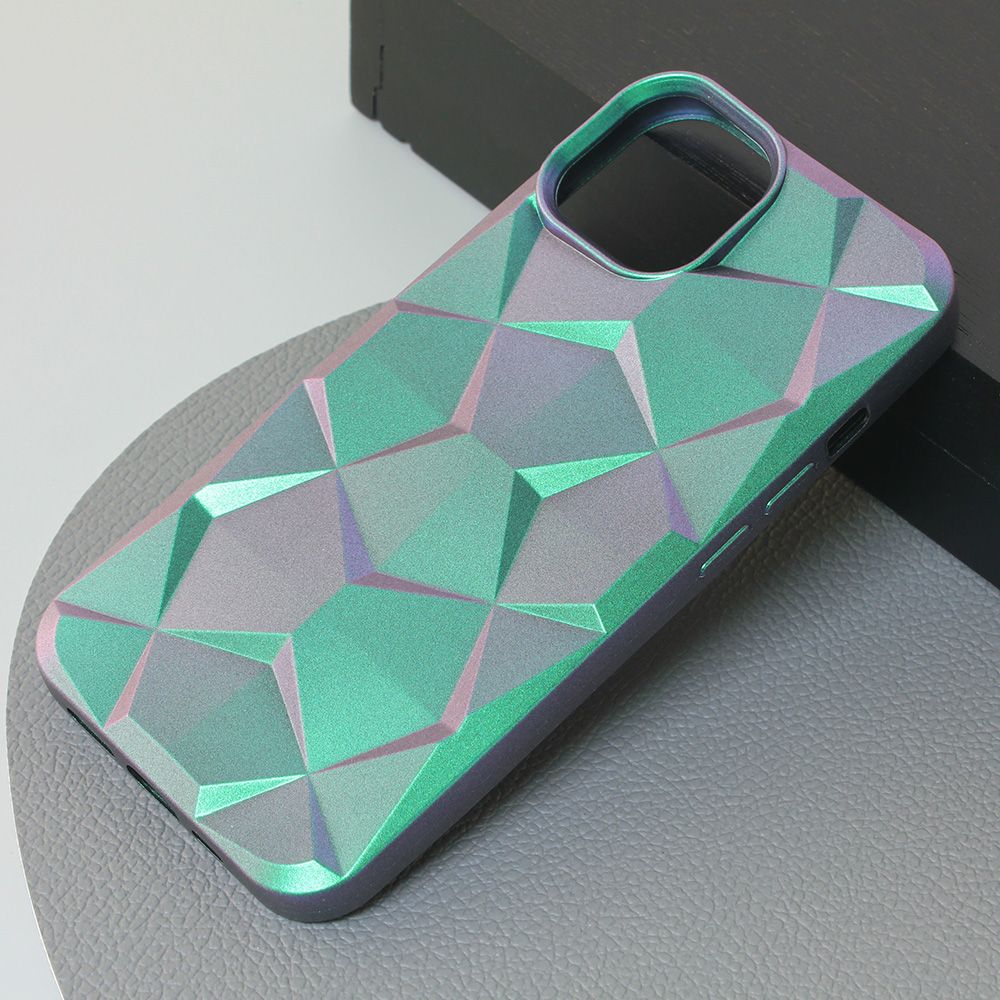 Maska za Apple iPhone 14 — Shiny Diamond, zelena