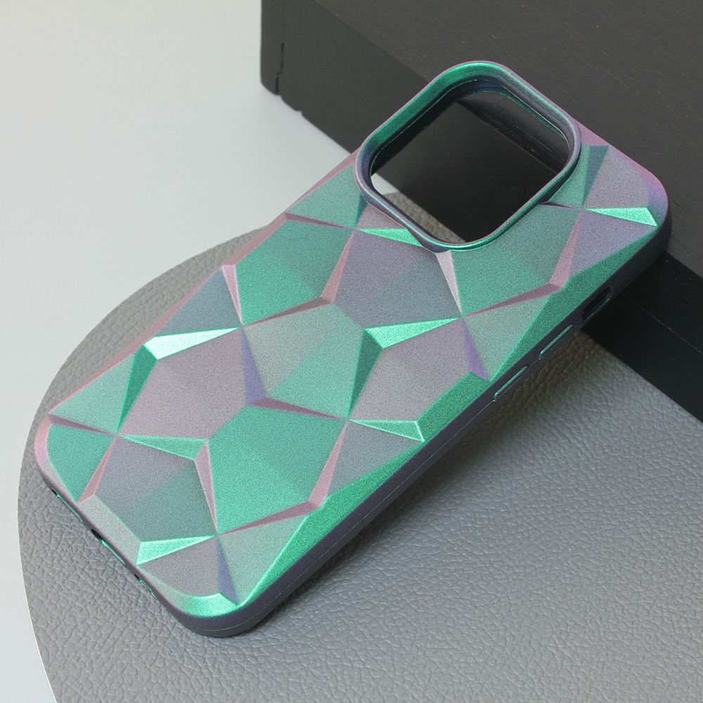 Maska za Apple iPhone 14 Pro — Shiny Diamond, zelena