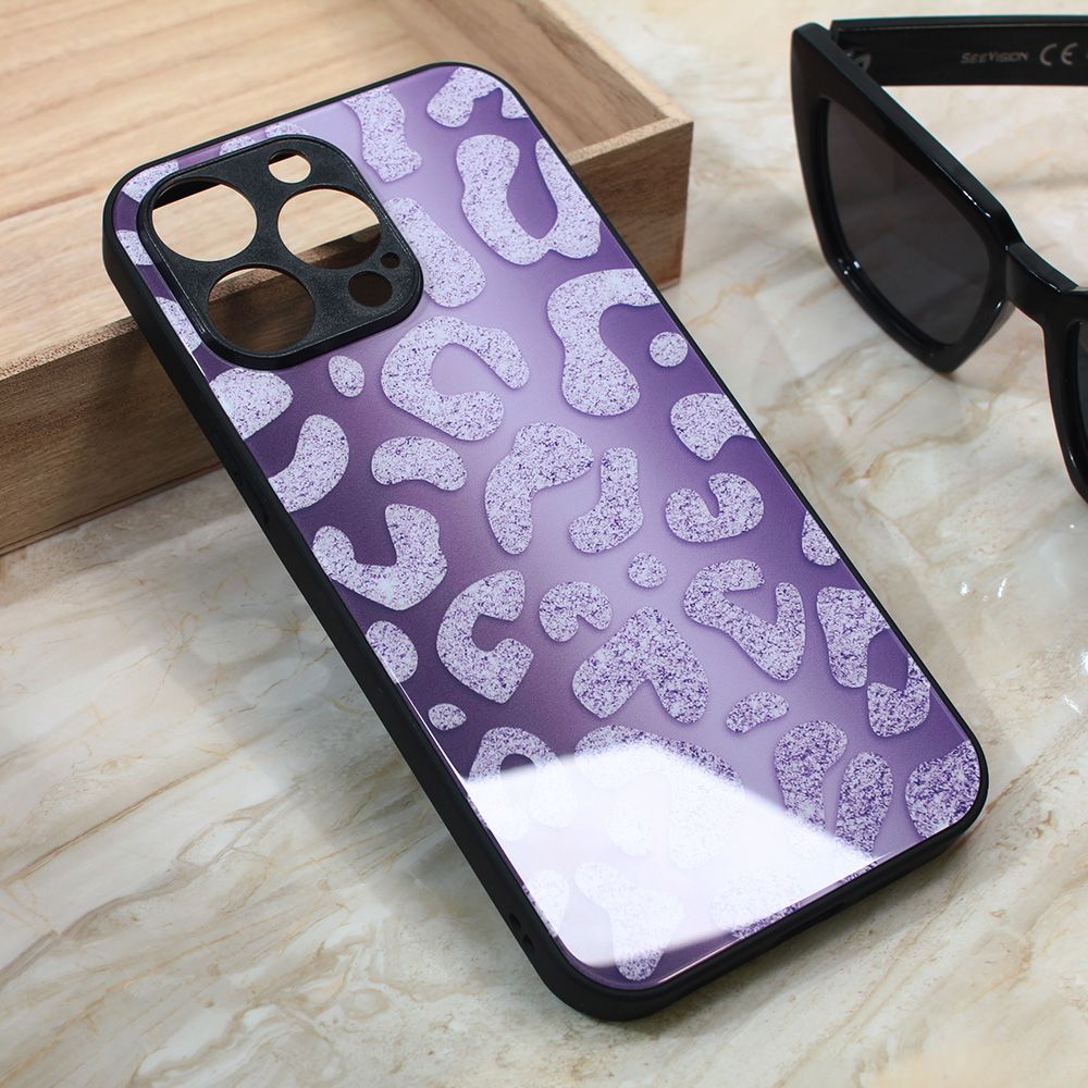 Maska za Apple iPhone 13 Pro Max — Shiny glass, ljubicasta