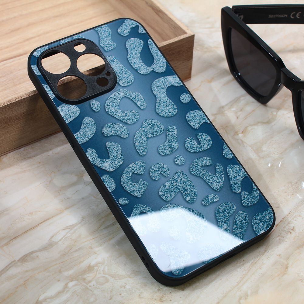Maska za Apple iPhone 13 Pro Max — Shiny glass, plava