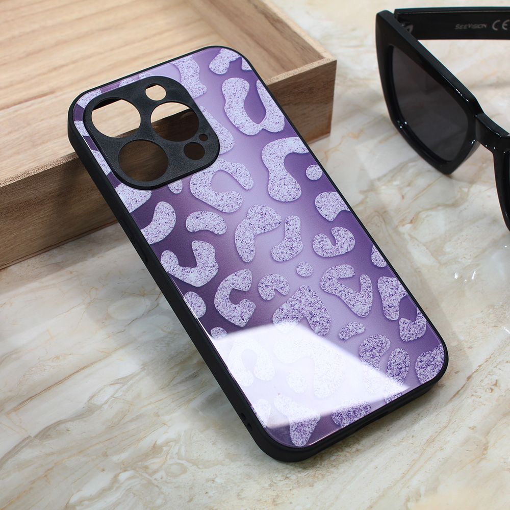 Maska za Apple iPhone 14 Pro — Shiny glass, ljubicasta