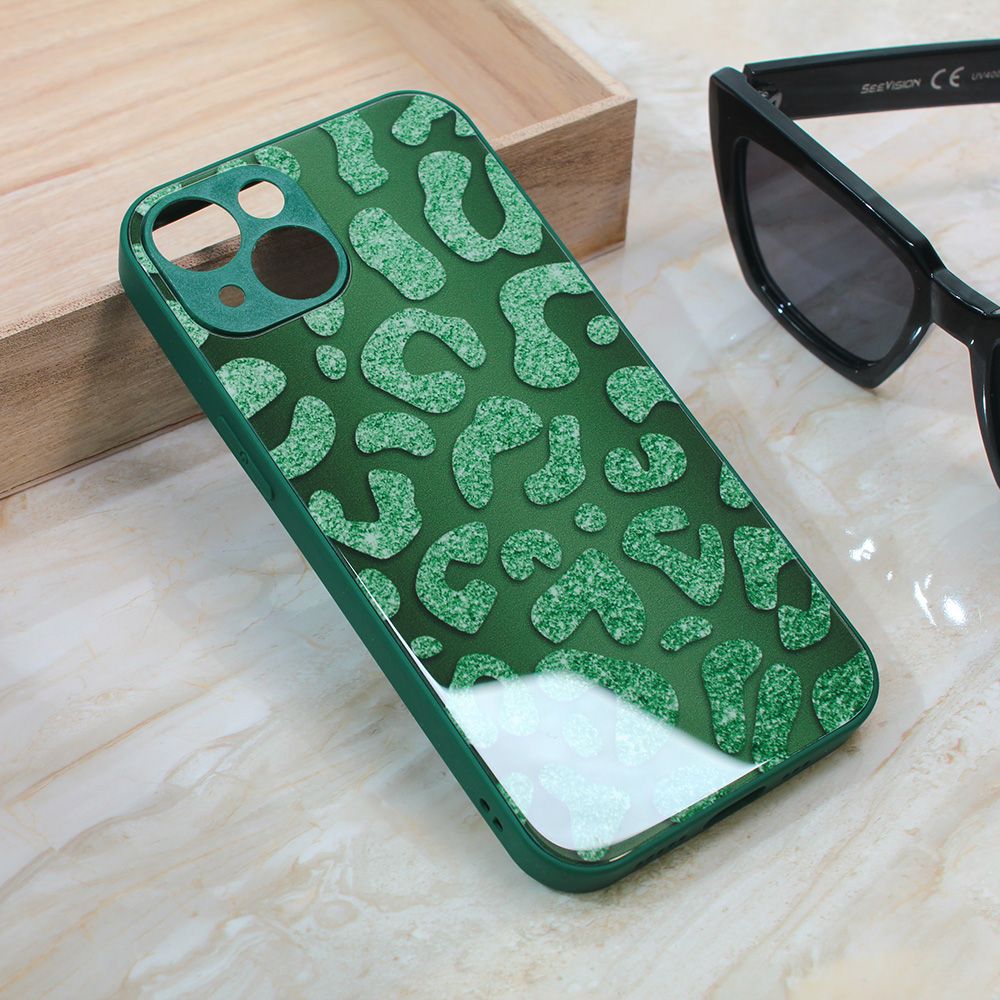 Maska za Apple iPhone 15 — Shiny glass, zelena
