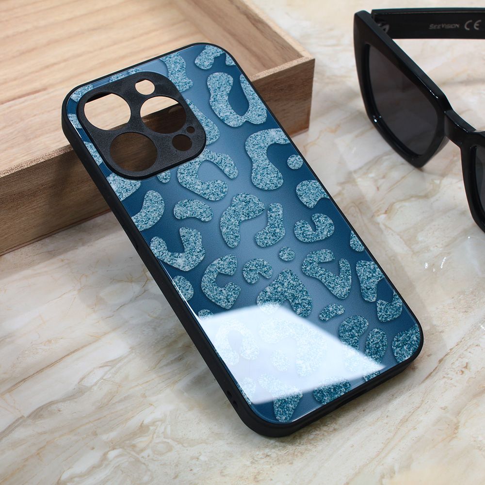 Maska za Apple iPhone 15 Pro — Shiny glass, plava