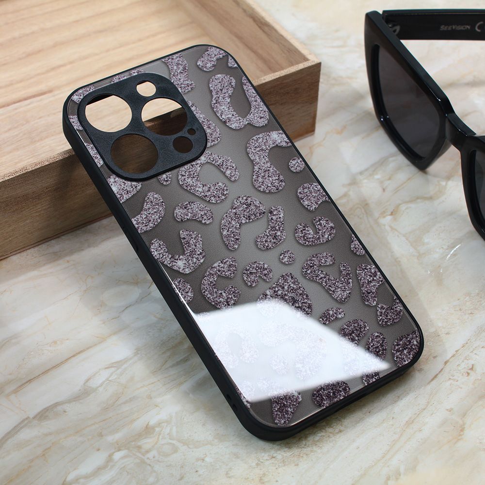 Maska za Apple iPhone 15 Pro — Shiny glass, siva