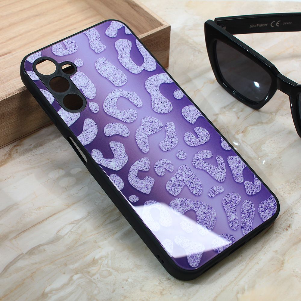 Maska za Samsung Galaxy A24 — Shiny glass, ljubicasta