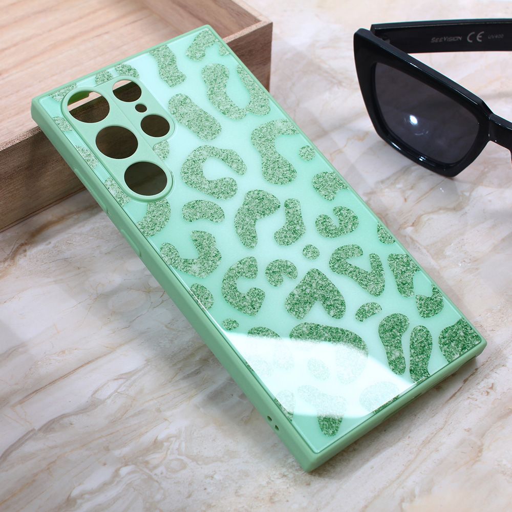 Maska za Samsung Galaxy S23 Ultra — Shiny glass, svetlo zelena
