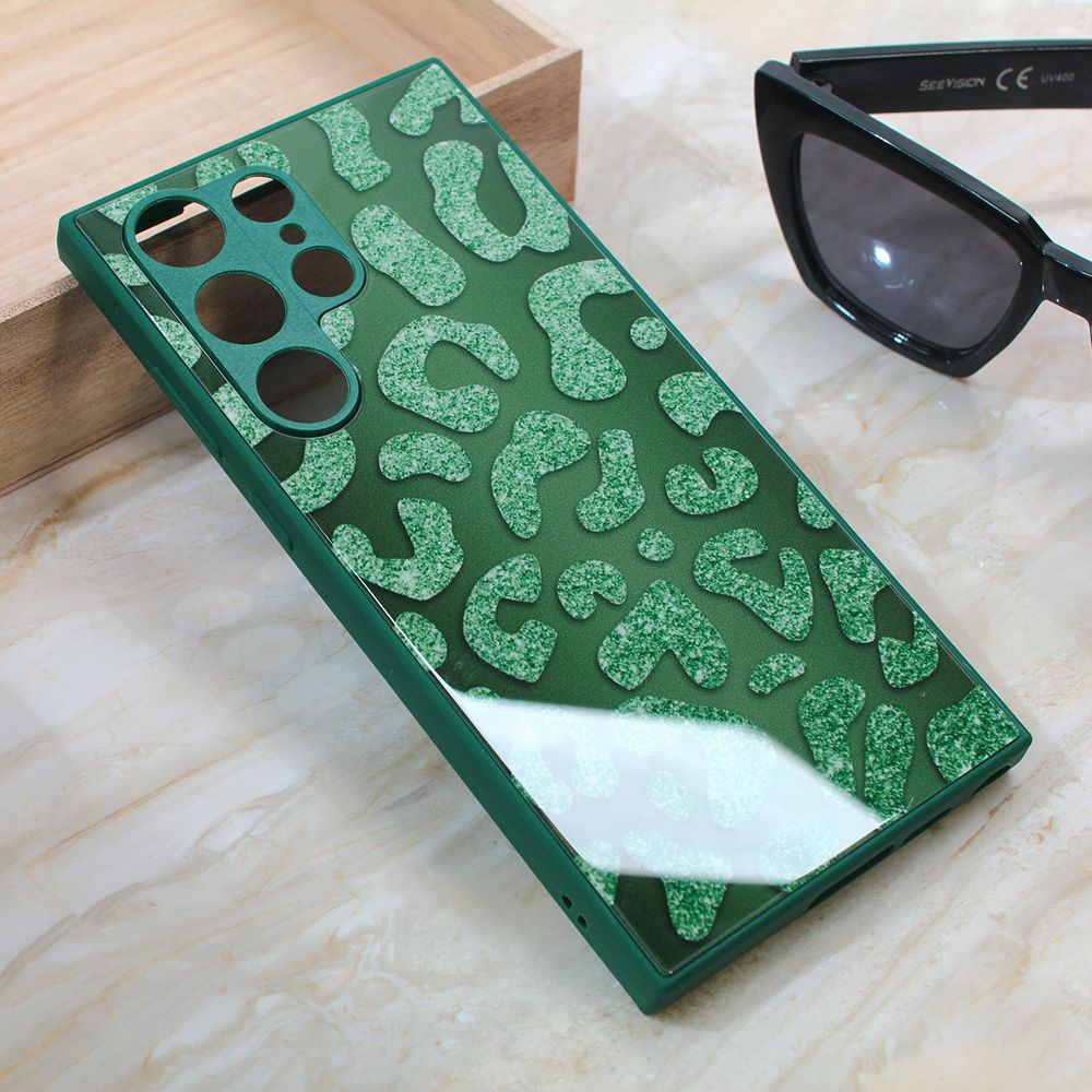 Maska za Samsung Galaxy S23 Ultra — Shiny glass, zelena