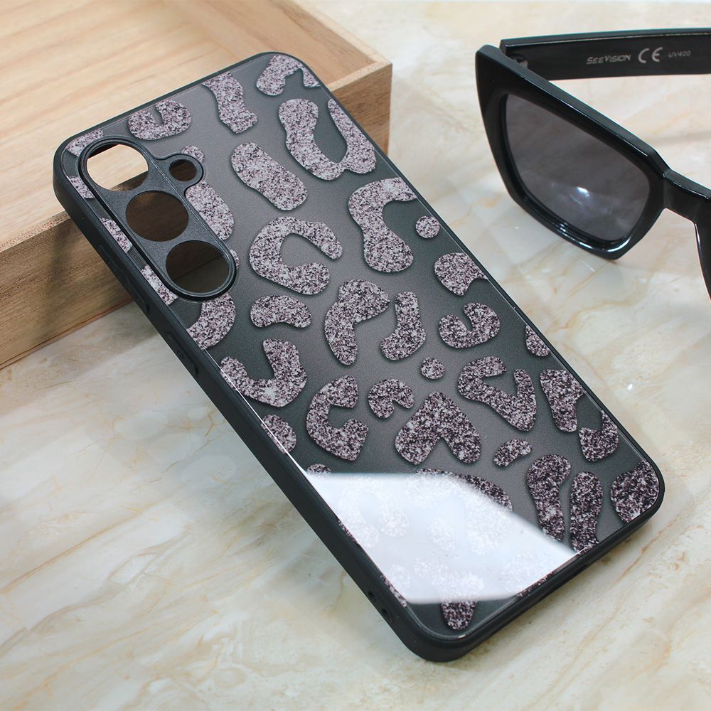Maska za Samsung Galaxy S24 Plus — Shiny glass, crna
