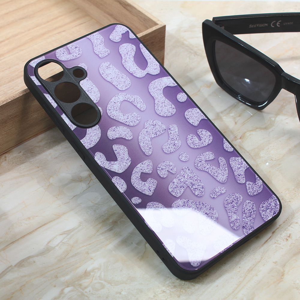 Maska za Samsung Galaxy S24 Plus — Shiny glass, ljubicasta