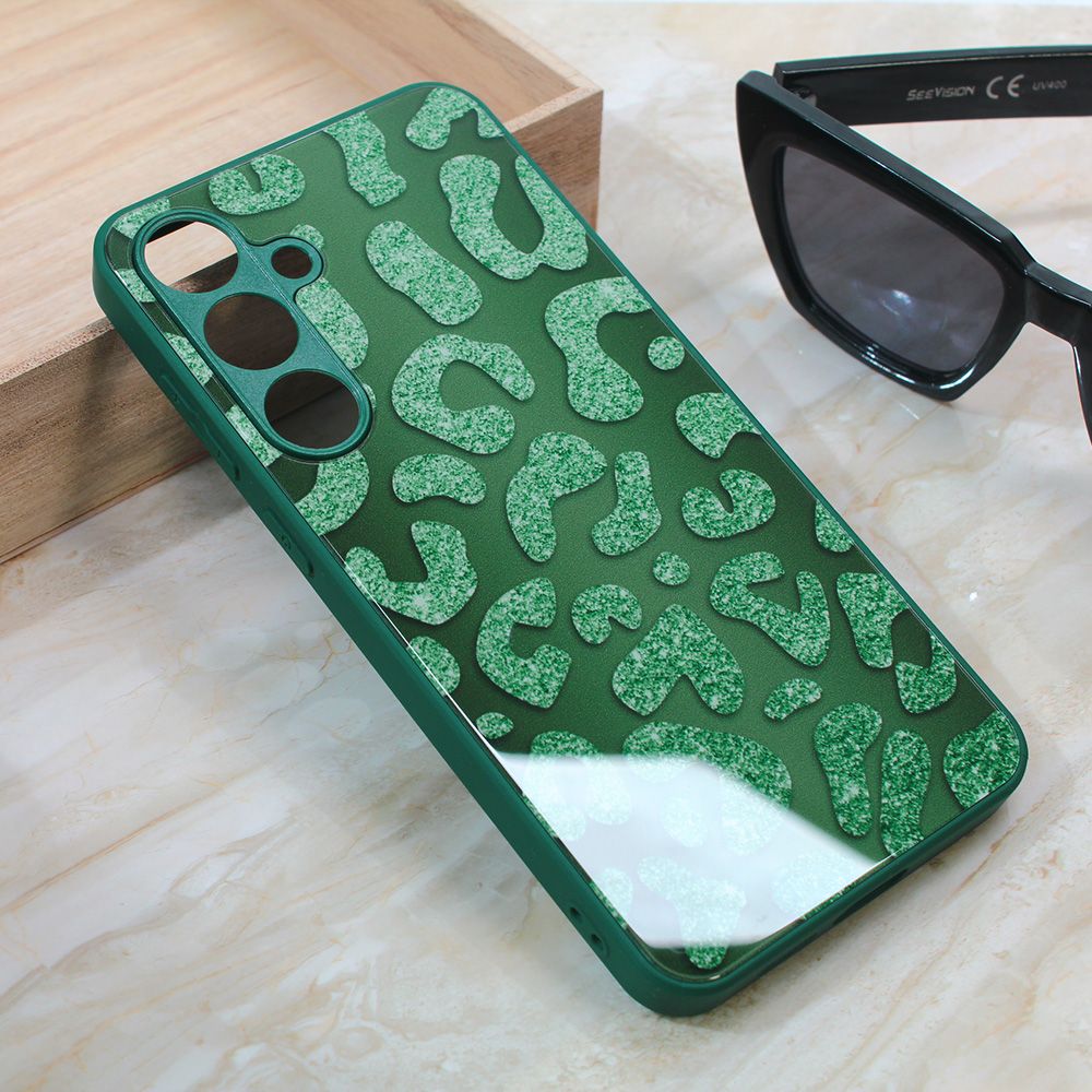 Maska za Samsung Galaxy S24 Plus — Shiny glass, zelena