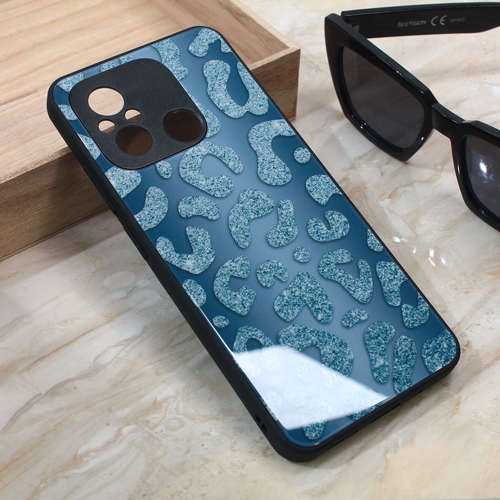 Maska za Xiaomi Redmi 12C — Shiny glass, plava